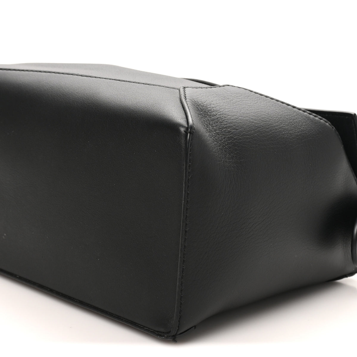 Calfskin Small Puzzle Edge Bag Black