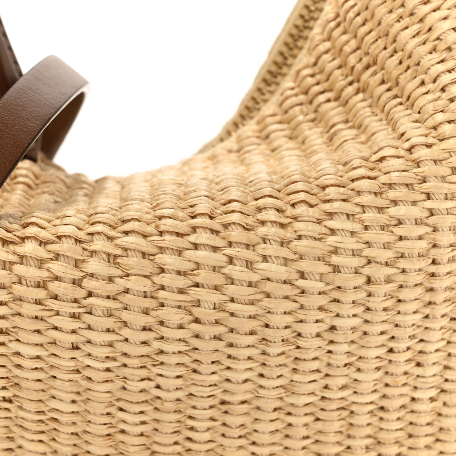 Fendi Macrame Crochet Vitello Grace Mini Fendigraphy Hobo Bag Natural Gianduia 8 of 10