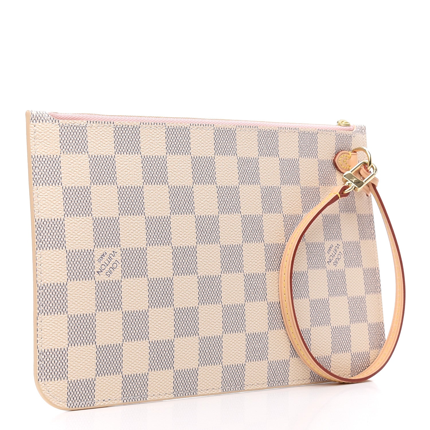 Louis Vuitton Damier Azur Neverfull MM GM Pochette Rose Ballerine 3 of 6