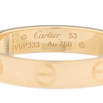 Cartier 18K Yellow Gold 3.5mm LOVE Wedding Band Ring 53 6.25 5 of 6