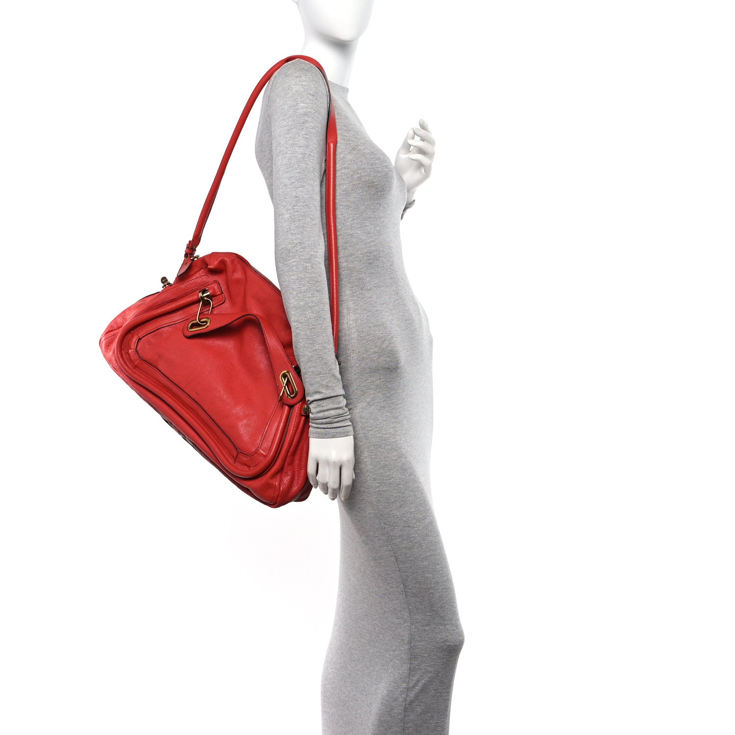 Chloe Calfskin Large Paraty Orange Mechanic 2 of 13