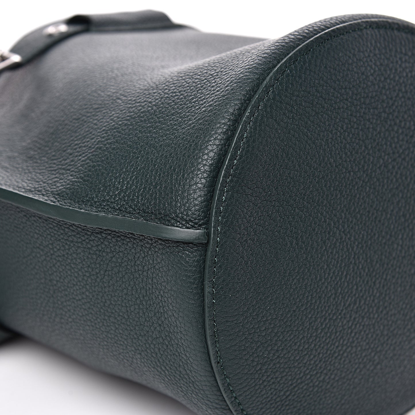 Supple Grained Calfskin Nano Big Bag Bucket Slate