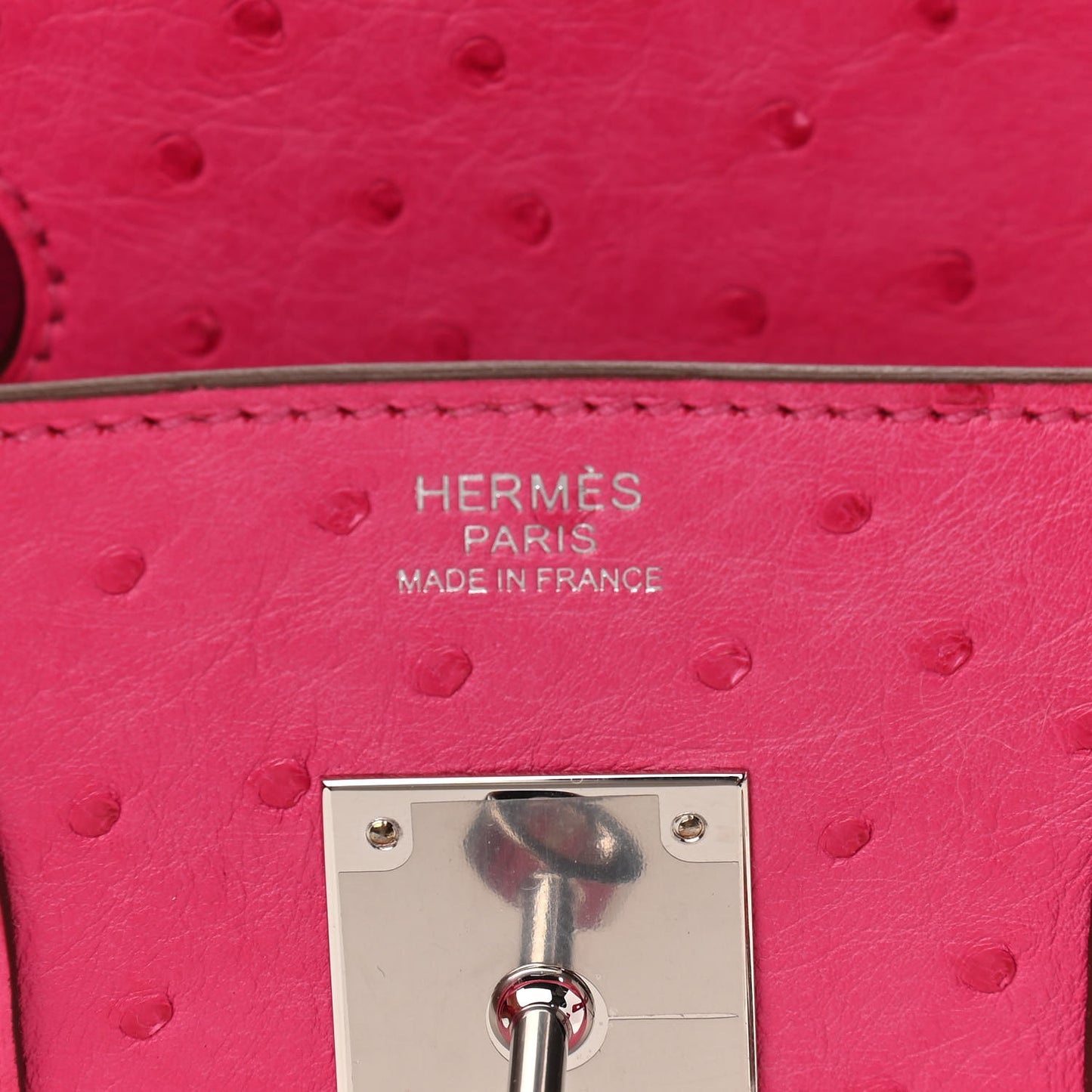 Ostrich Birkin 30 Rose Tyrien