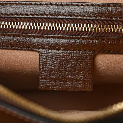 Gucci GG Supreme Monogram Small Horsebit 1955 Shoulder Bag Beige Brown Sugar 6 of 9
