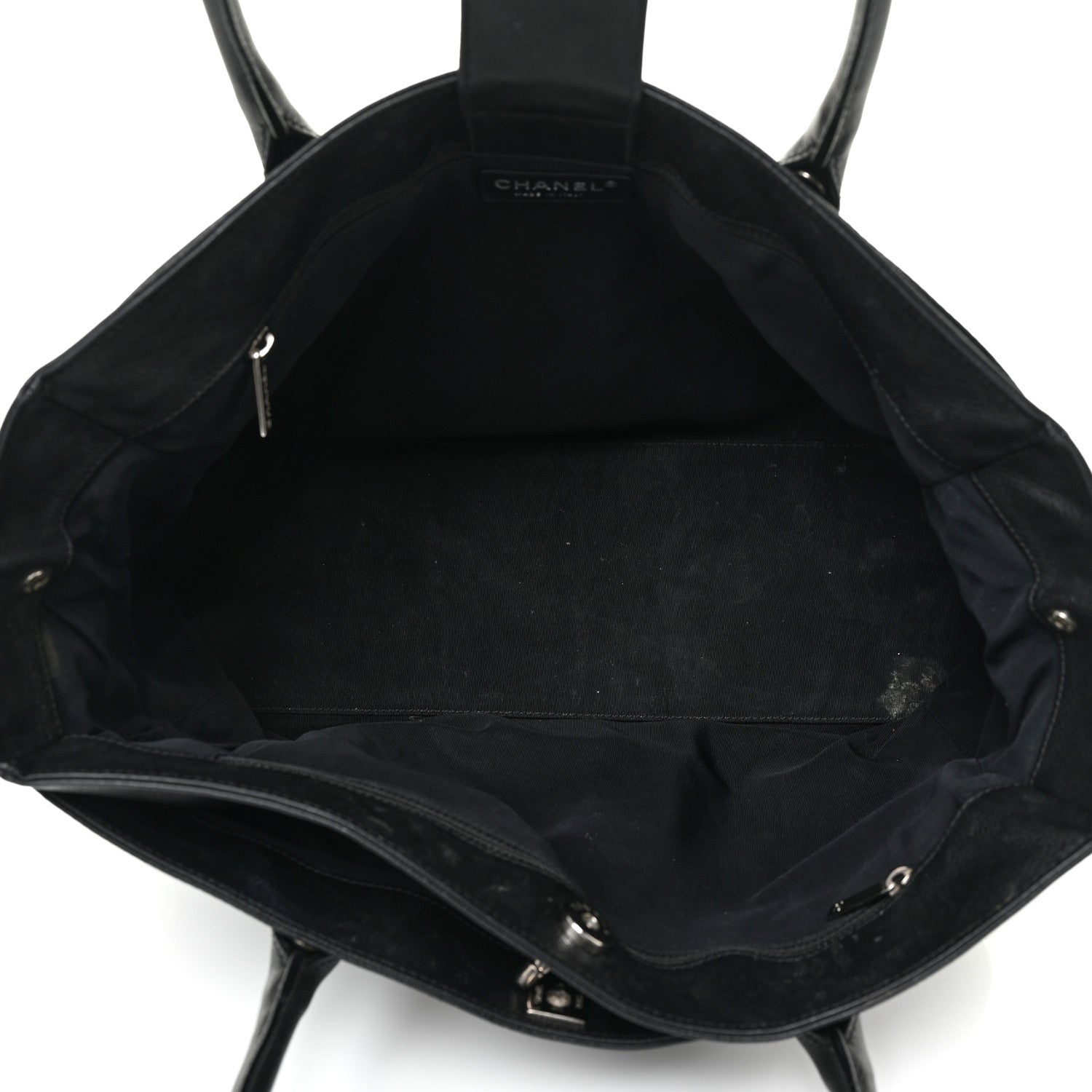 Chanel Calfskin Cerf Executive Shopper Tote Black 16 of 33