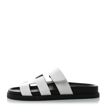 Hermes Calfskin Womens Chypre Sandals 36 White 1 of 9