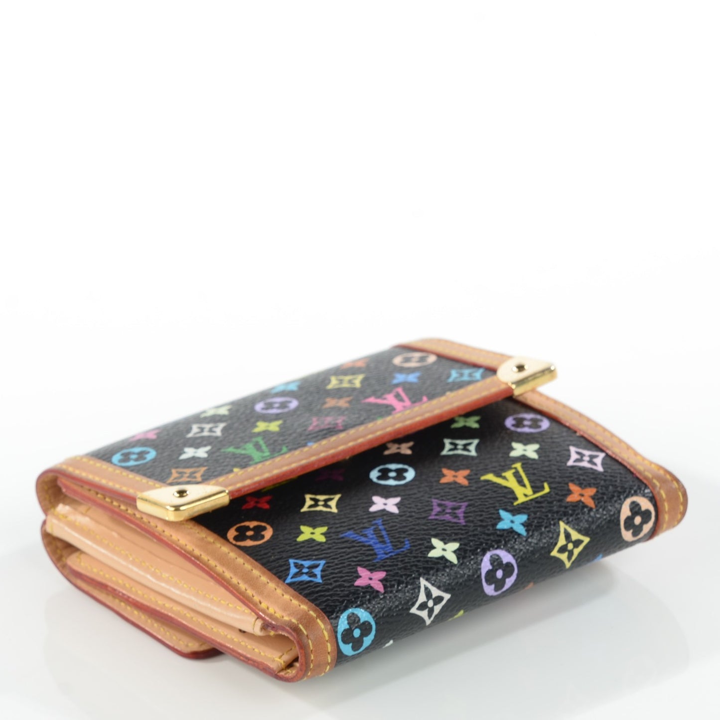 Monogram Multicolor Porte-Monnaie Billets Wallet Black