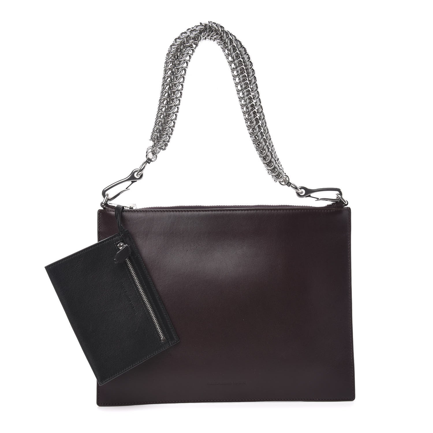 Alexander Wang Smooth Calfskin Genesis Box Chain Bag Oxblood 1 of 10