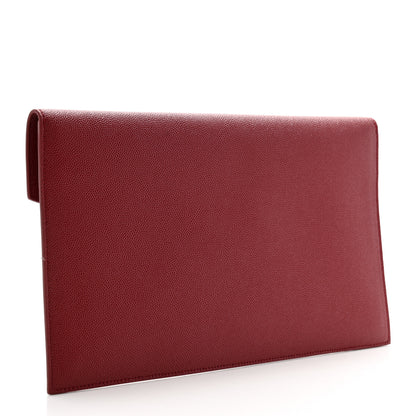 Saint Laurent Grain De Poudre Uptown Pouch Opyum Red 3 of 9