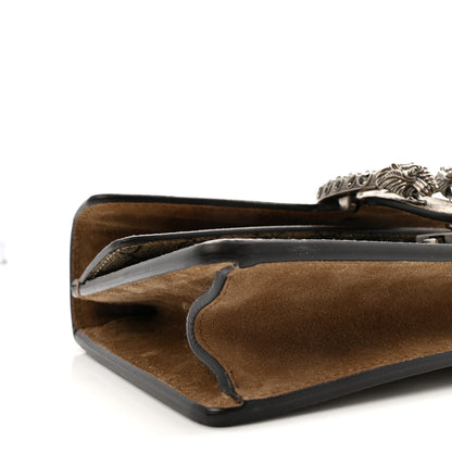 Gucci GG Supreme Monogram Suede Crystal Small Dionysus Shoulder Bag Beige Ebony Taupe 9 of 10
