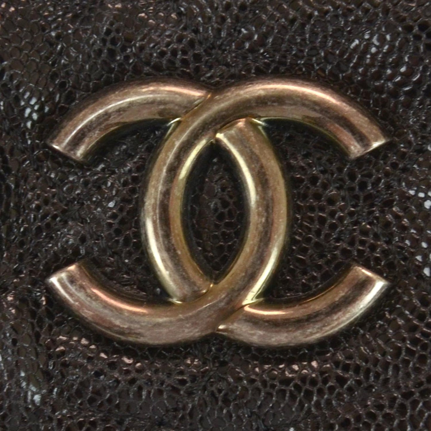 Caviar Quilted Large Elastic Tote Black