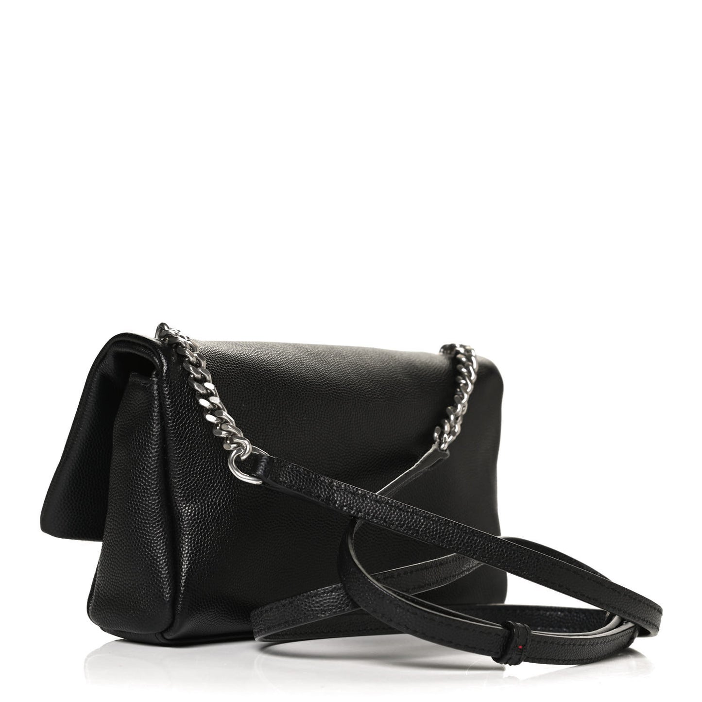 Grain De Poudre Monogram Toy West Hollywood Fold-Over Bag Black
