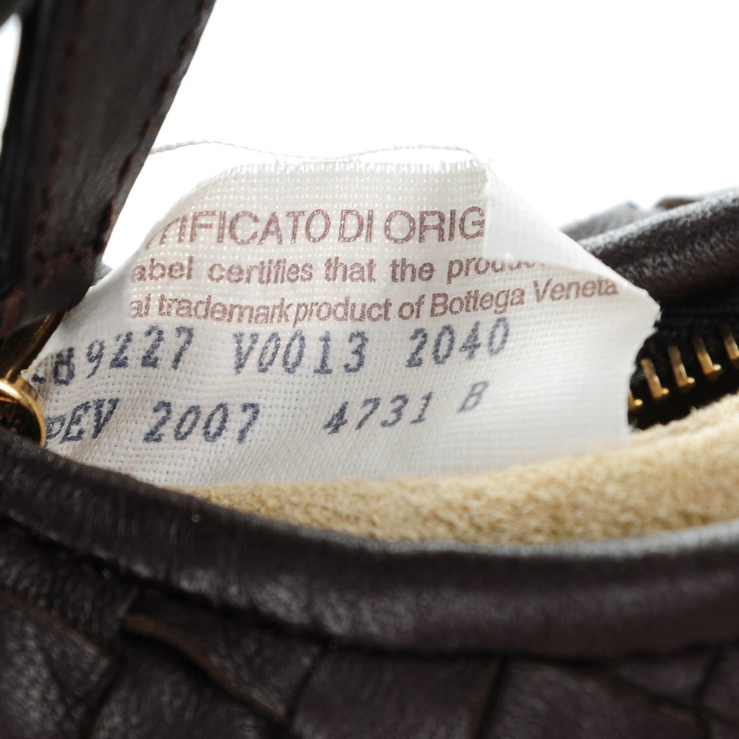 Nappa Intrecciato Mini Veneta Hobo Ebano