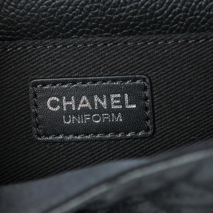 Chanel Grained Calfskin Quilted 2.55 Reissue Flap Belt Bag Clutch Black 6 of 9