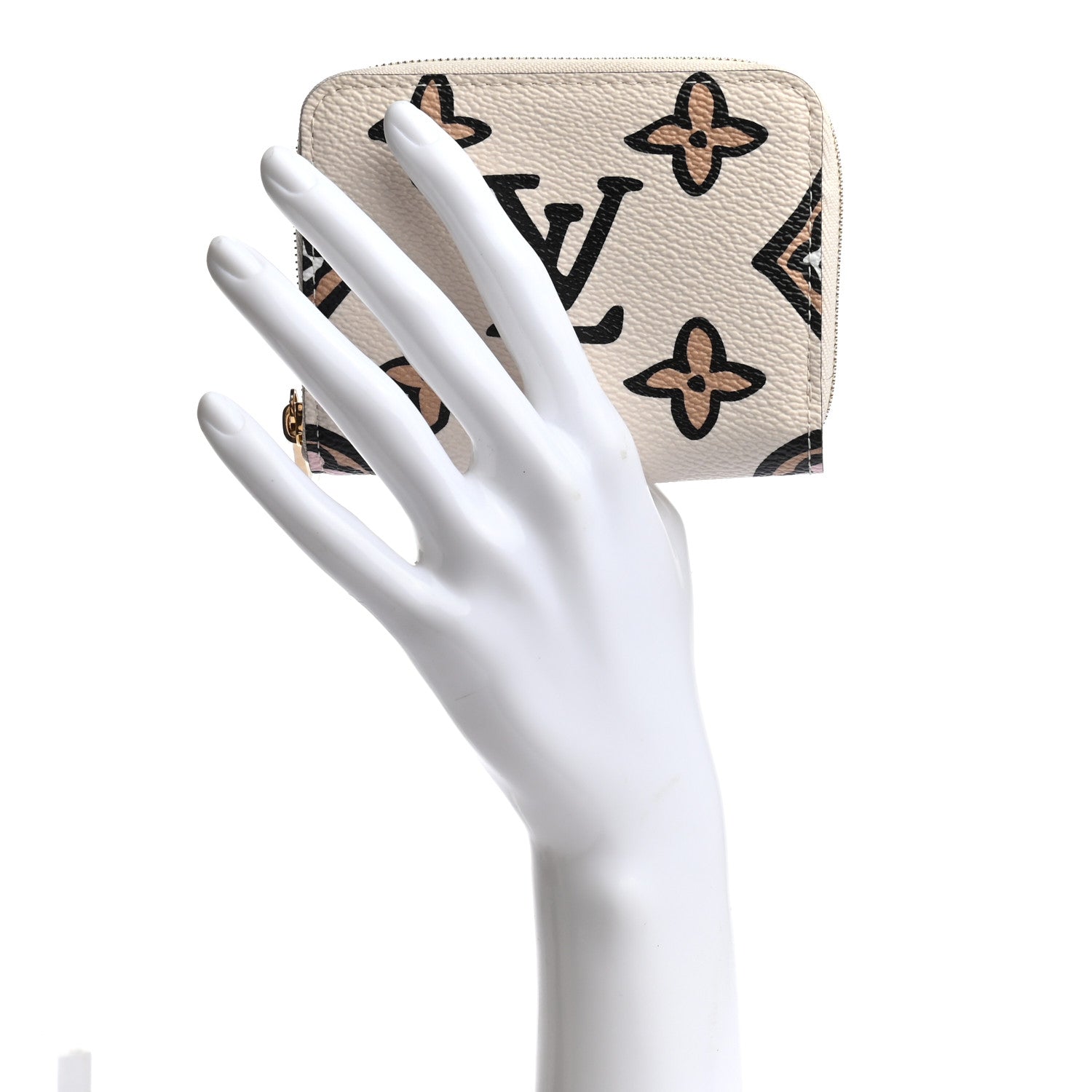 Louis Vuitton Monogram Giant Wild At Heart Zippy Coin Purse Creme 2 of 6