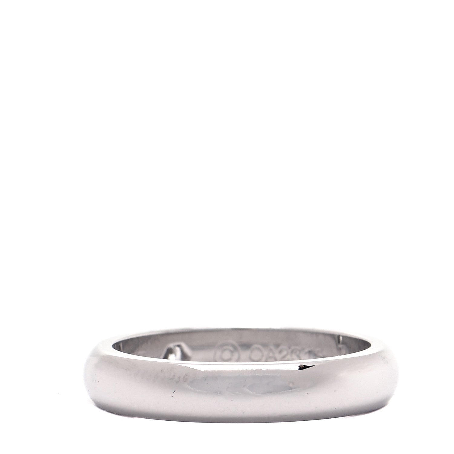 Cartier Platinum Diamond 3.5mm 1895 Wedding Band Ring 47 4 3 of 5