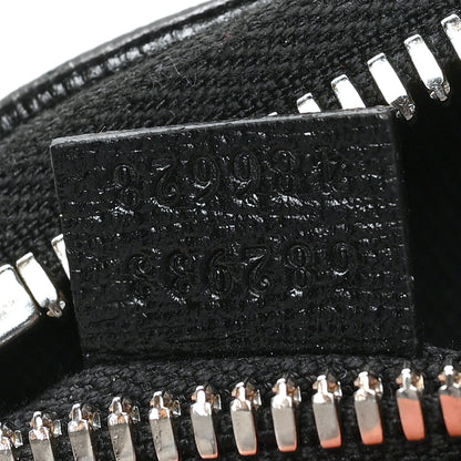 Gucci GG Supreme Monogram Textured Calfskin Retro Interlocking G Belt Bag Black 7 of 10