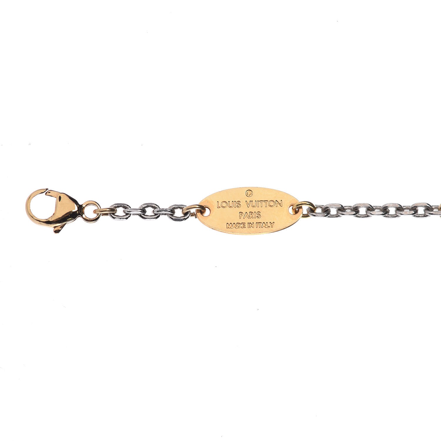 Louis Vuitton Logomania Bracelet Silver Gold 4 of 4