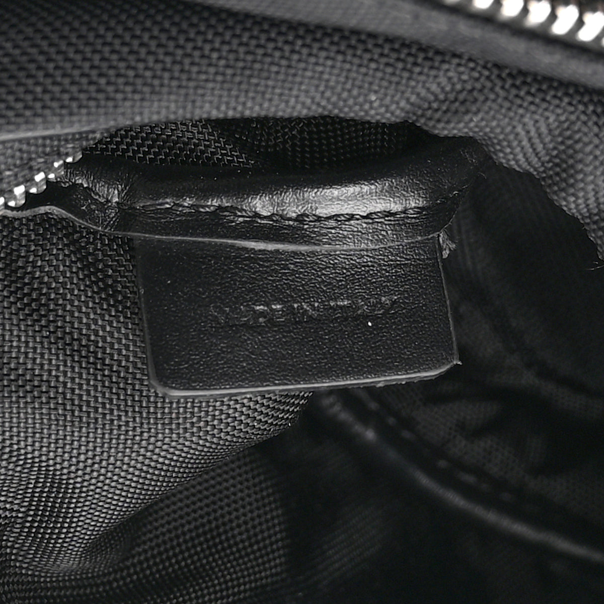 Celine Cotton Gabardine Logo Print Trekking Belt Bag Black 7 of 11
