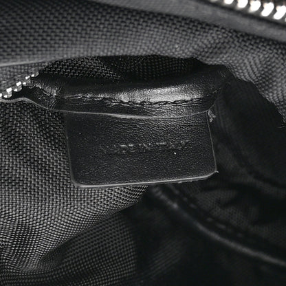 Celine Cotton Gabardine Logo Print Trekking Belt Bag Black 7 of 11