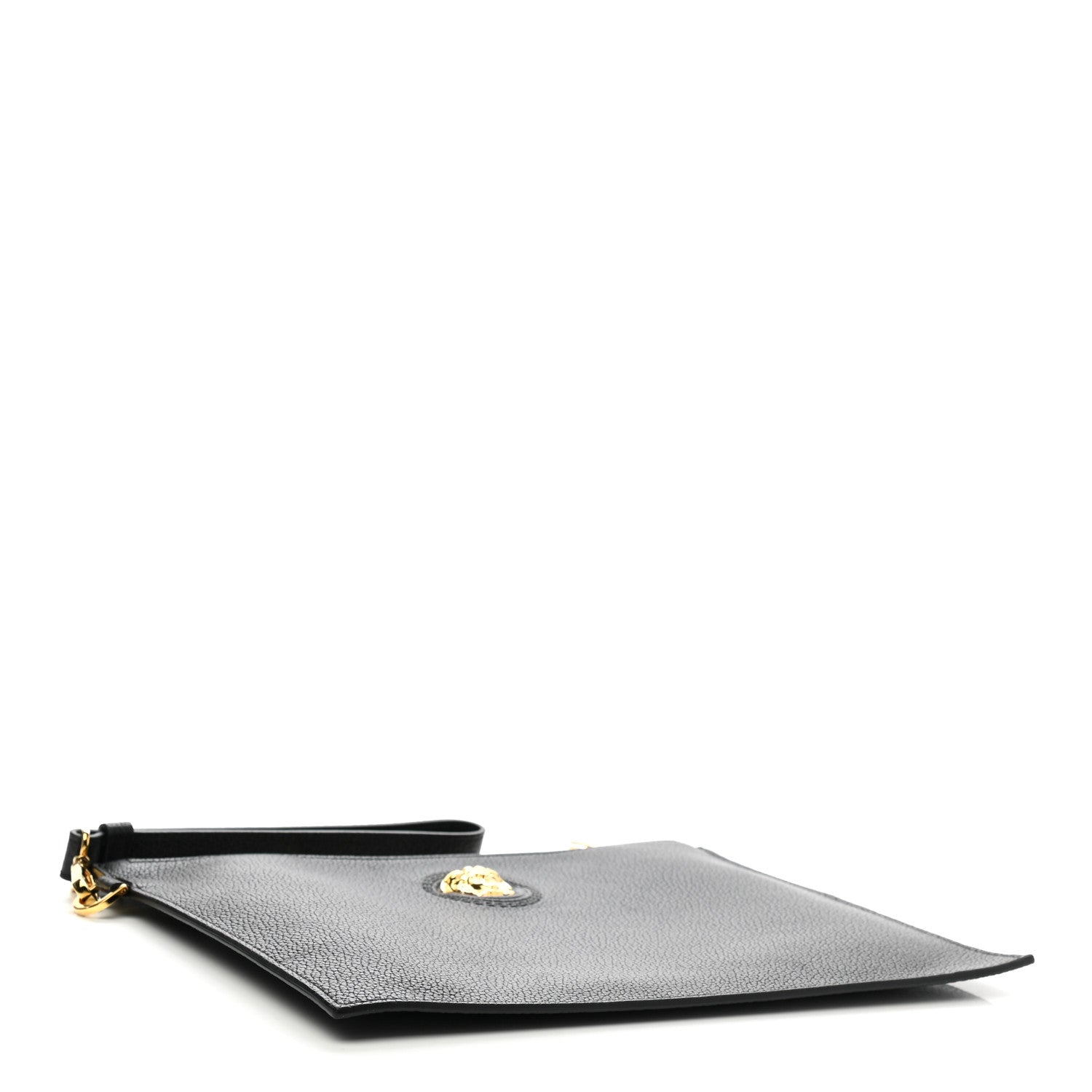 Versace Grained Calfskin La Medusa Pouch Black 4 of 7