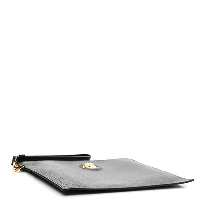 Versace Grained Calfskin La Medusa Pouch Black 4 of 7