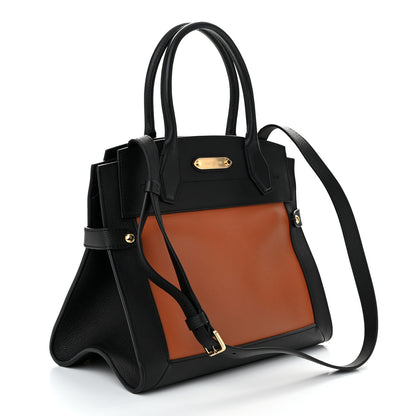 Louis Vuitton Grained Calfskin Steamer MM Black Chataigne 2 of 10