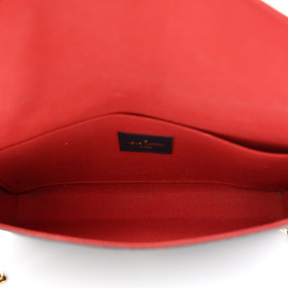 Louis Vuitton Empreinte Pochette Felicie Chain Wallet Marine Rouge 6 of 12