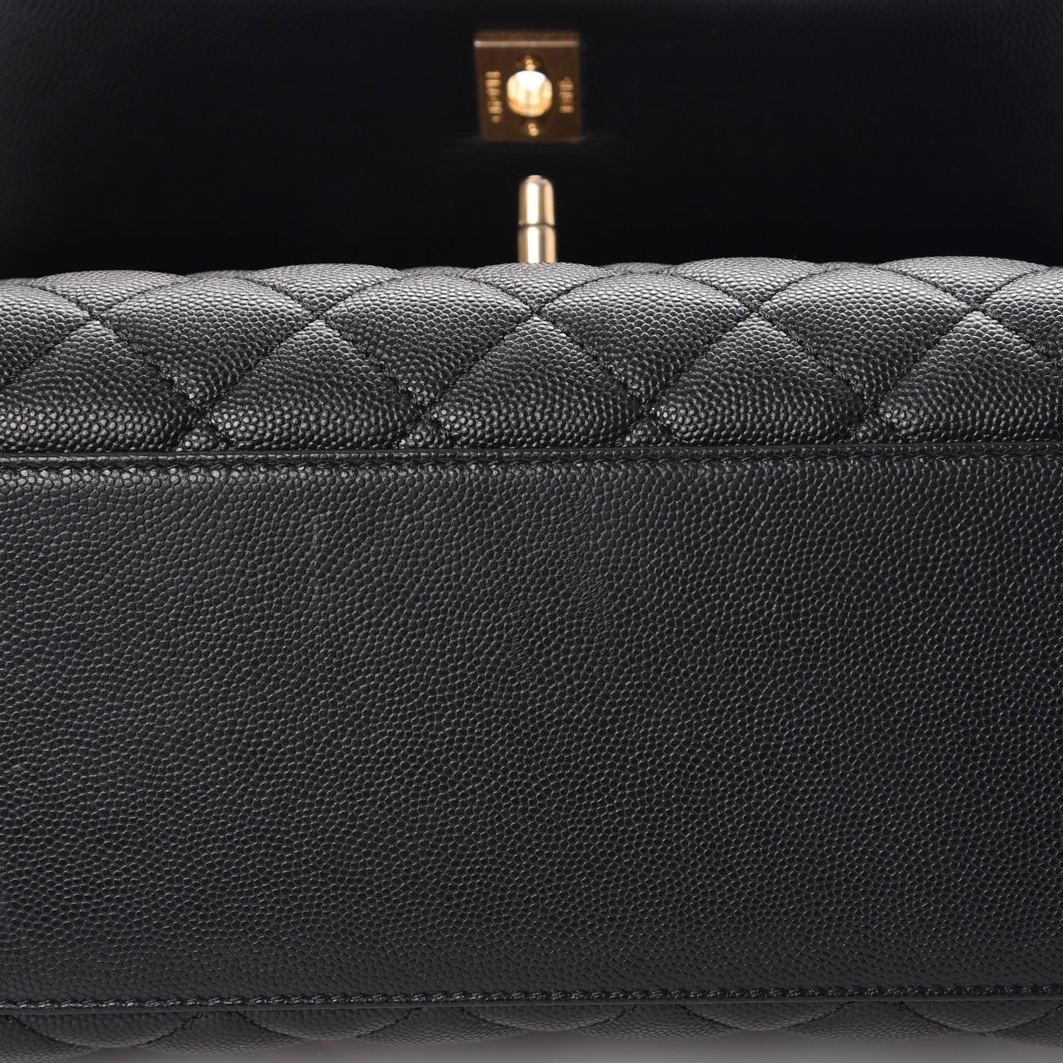 Chanel Caviar Quilted Small Coco Handle Flap Black 8 of 10