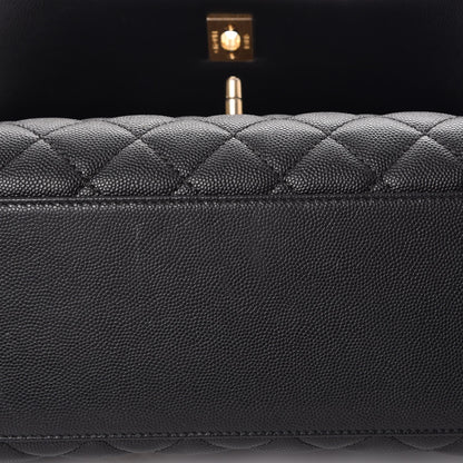 Chanel Caviar Quilted Small Coco Handle Flap Black 8 of 10