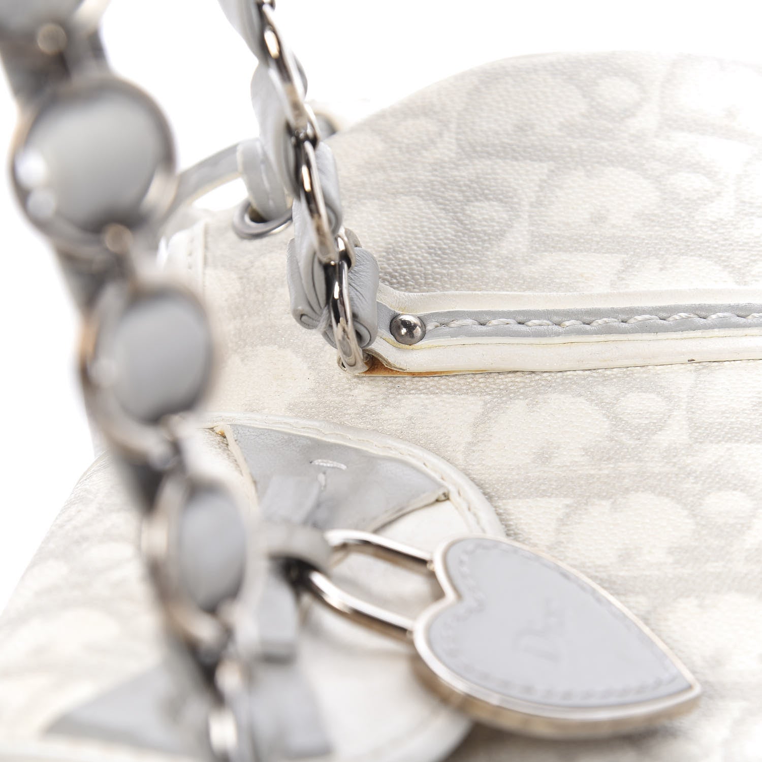 Christian Dior Monogram Romantique Trotter Bag Grey 10 of 22