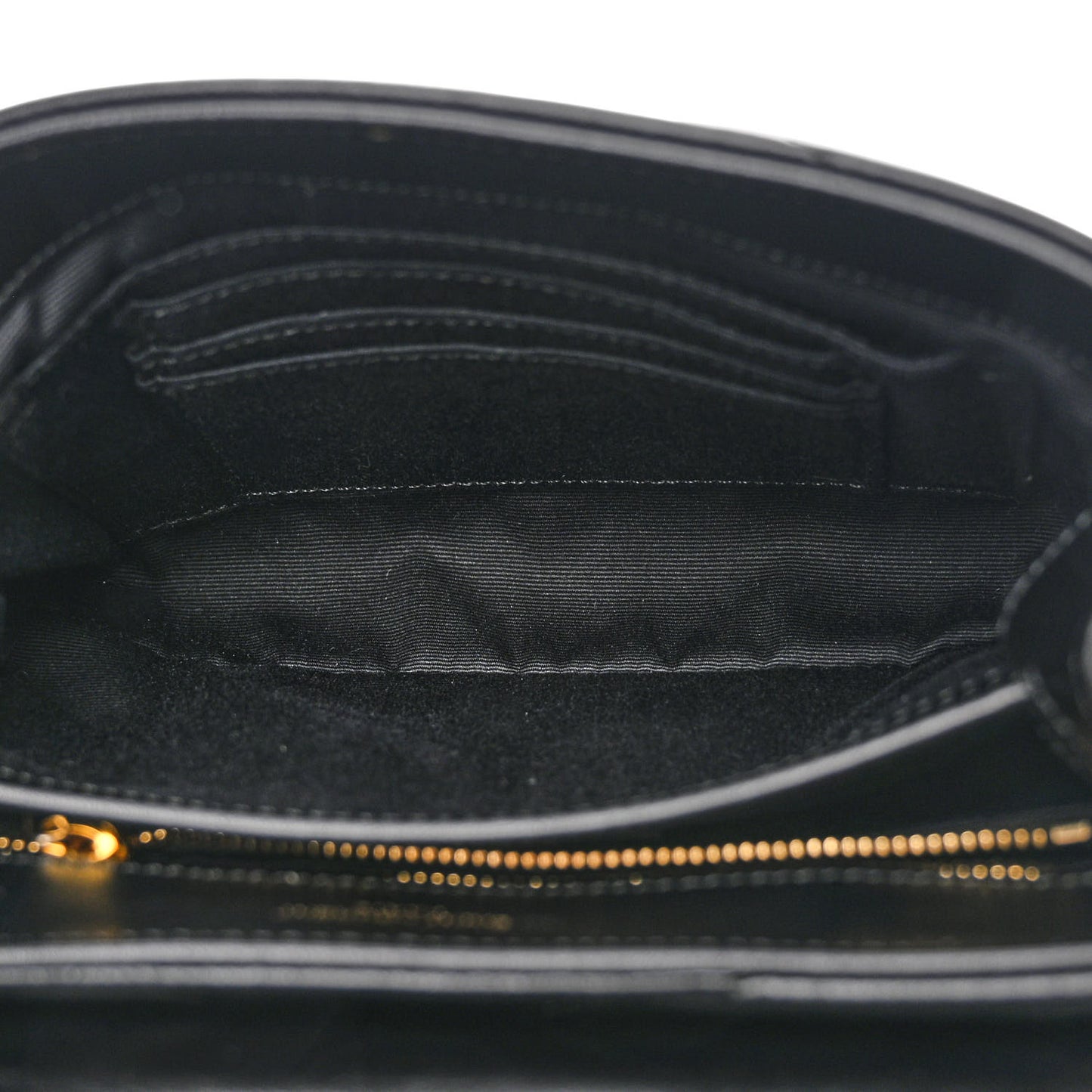 Calfskin Y Quilted Monogram Toy Loulou Crossbody Bag Black