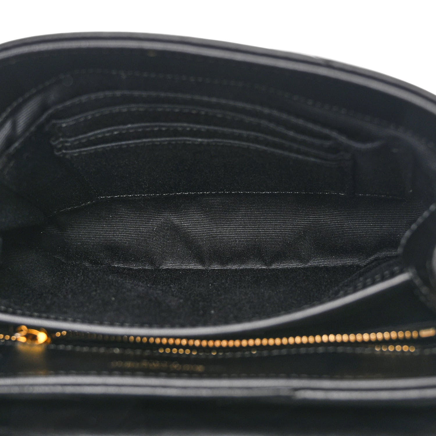 Saint Laurent Calfskin Y Quilted Monogram Toy Loulou Crossbody Bag Black 5 of 12
