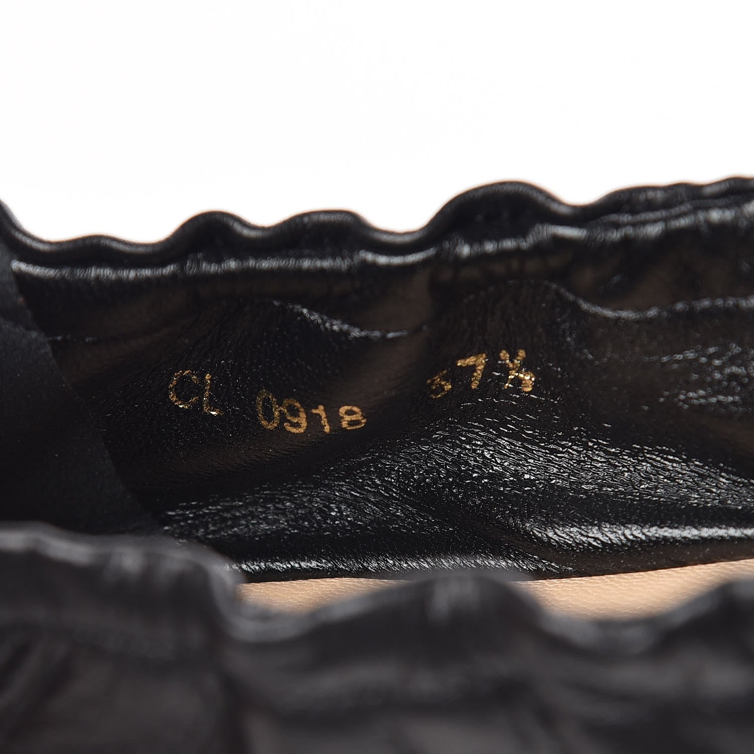 Christian Dior Lambskin Baby-D Ballet Flats 37.5 Black 8 of 9