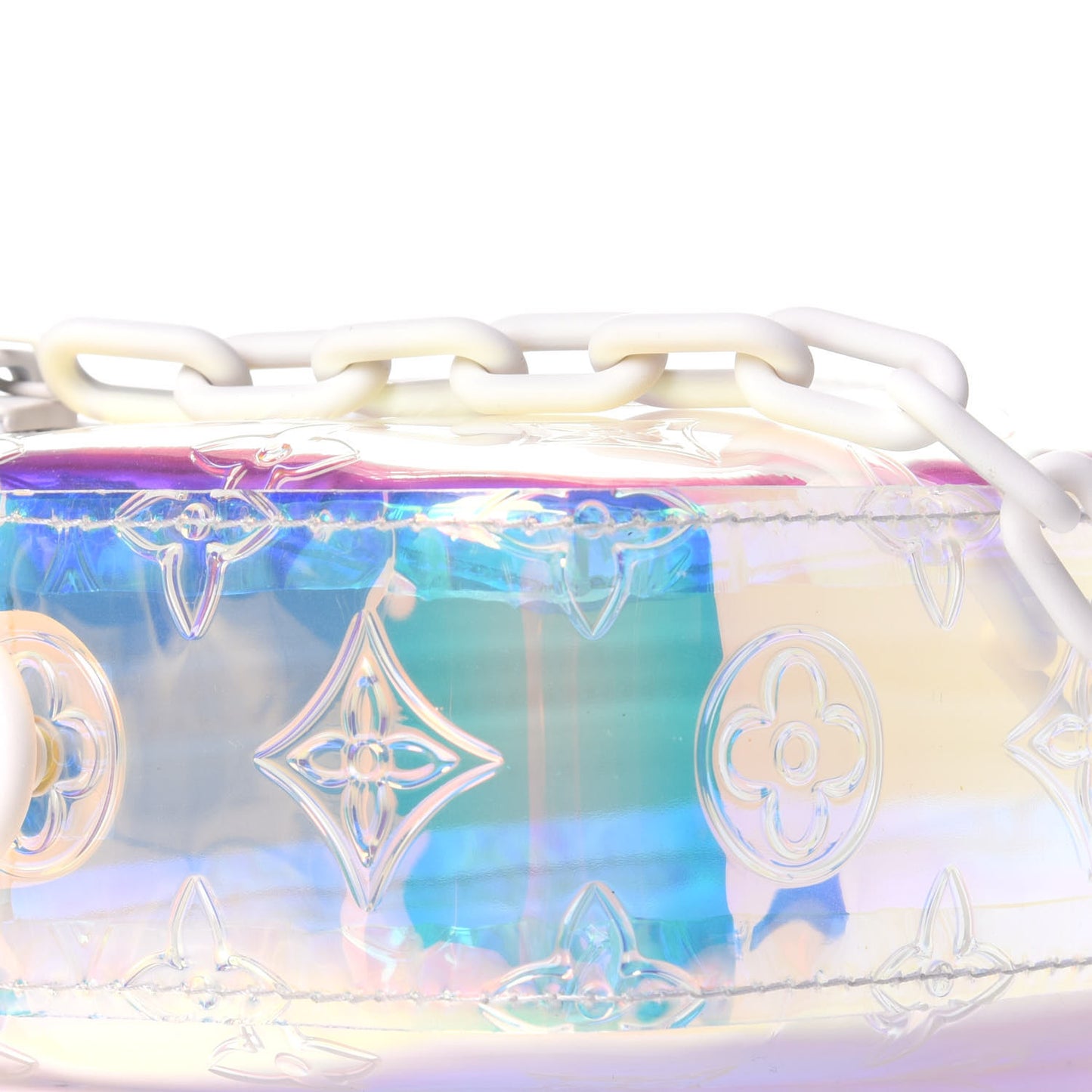 PVC Monogram Pochette Volga Iridescent Prism