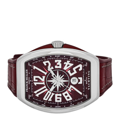 Franck Muller Stainless Steel Alligator 43mm Vanguard Yachting Automatic Watch Burgundy V43SCDT 2 of 5