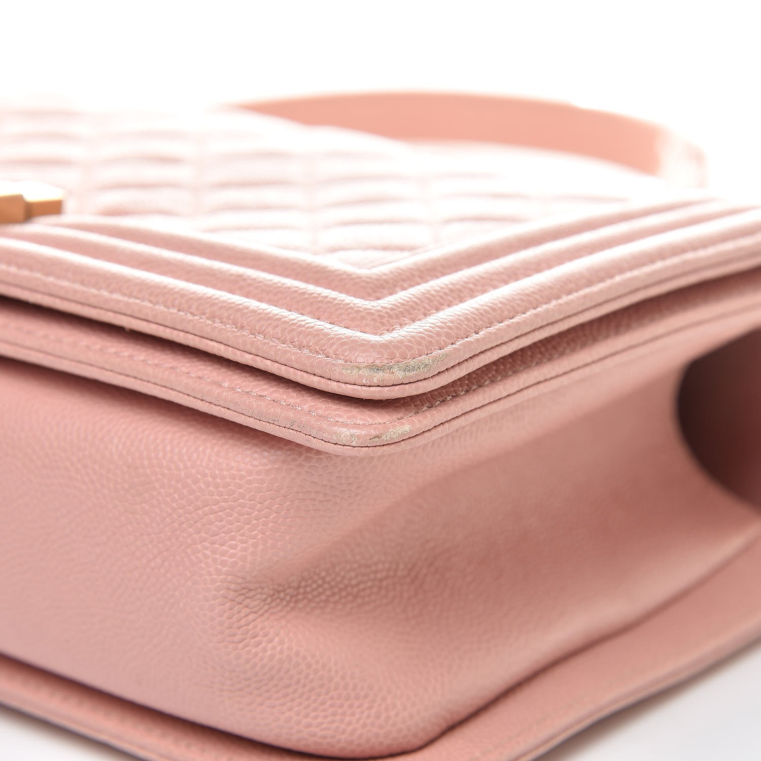 Chanel Caviar Quilted Medium Boy Flap Pink 10 of 15