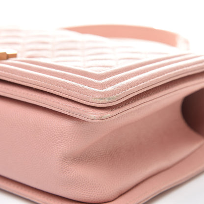 Chanel Caviar Quilted Medium Boy Flap Pink 10 of 15