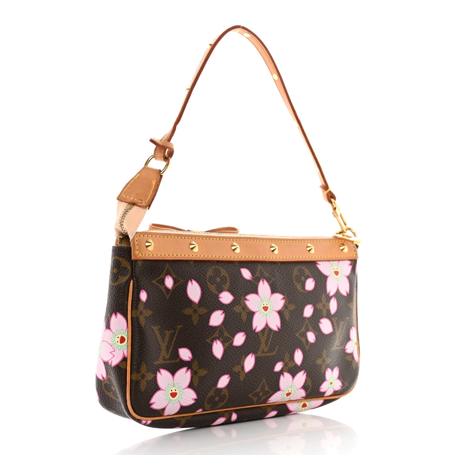 Louis Vuitton Monogram Cherry Blossom Pochette Accessories Brown 3 of 14