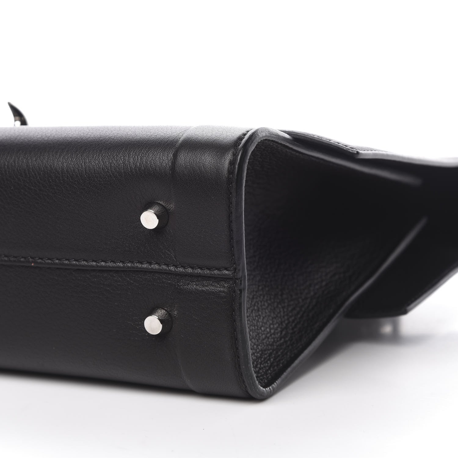Givenchy Grained Calfskin Small Shark Lock Satchel Black 11 of 12