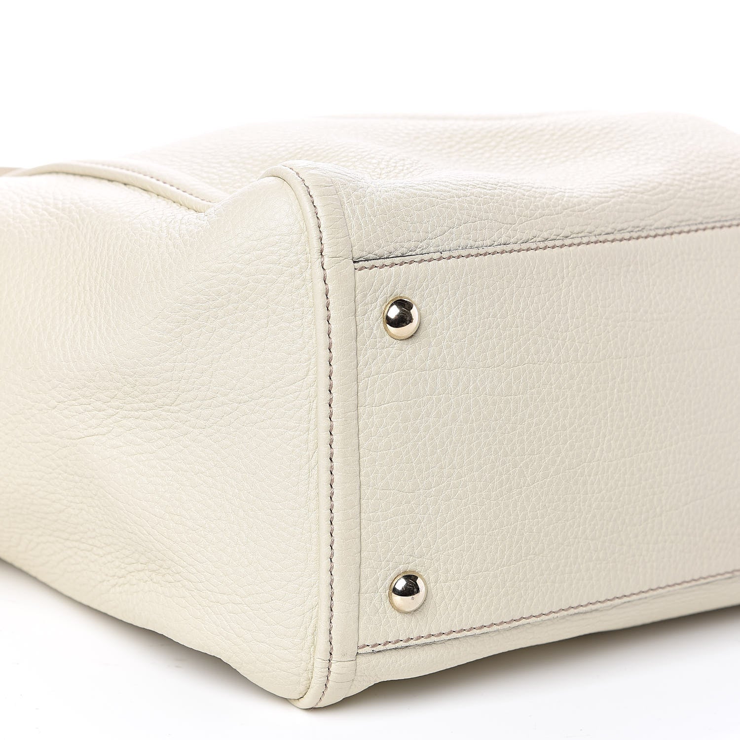 Gucci Pebbled Calfskin Medium Soho Shoulder Bag Off White 9 of 11