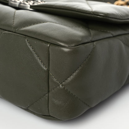 Chanel Lambskin Quilted Medium Chanel 19 Flap Khaki 9 of 9