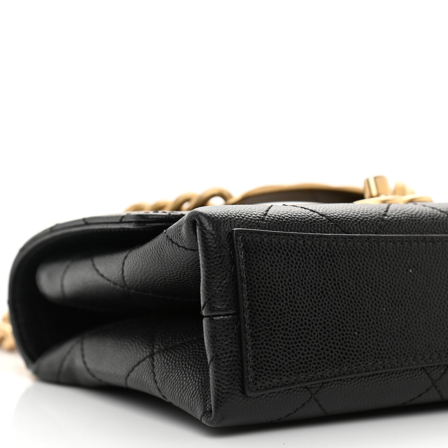 Chanel Caviar Quilted Bracelet On Chain Flap Black 10 of 12