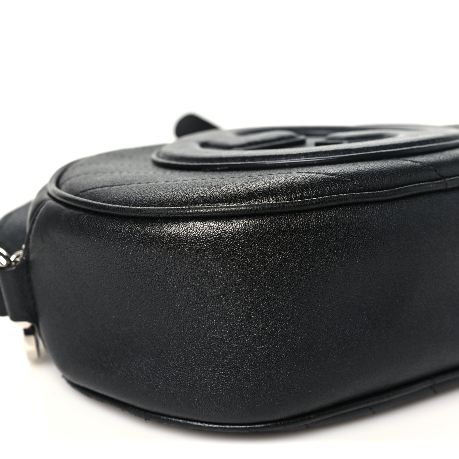 Gucci Sakai Be Green Calfskin Diagonal Stitched Mini Blondie Shoulder Bag Black 9 of 10