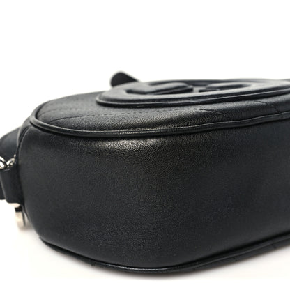 Gucci Sakai Be Green Calfskin Diagonal Stitched Mini Blondie Shoulder Bag Black 9 of 10
