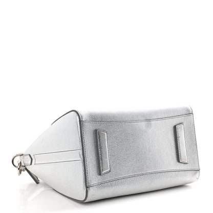 Givenchy Metallic Sugar Goatskin Small Antigona Silver 4 of 10