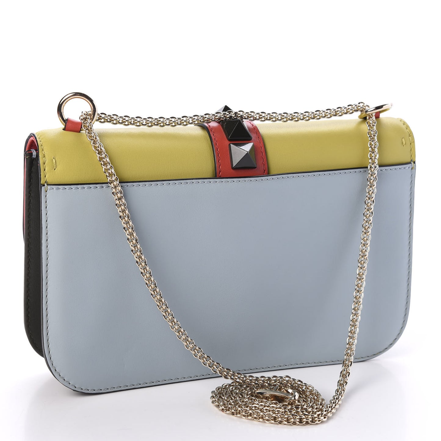 Vitello Medium Glam Lock Rockstud Flap Multicolor