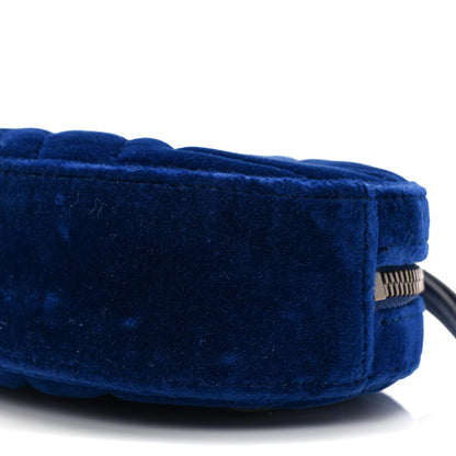 Gucci Velvet Matelasse GG Marmont Belt Bag 65 26 Cobalt Blue 8 of 8