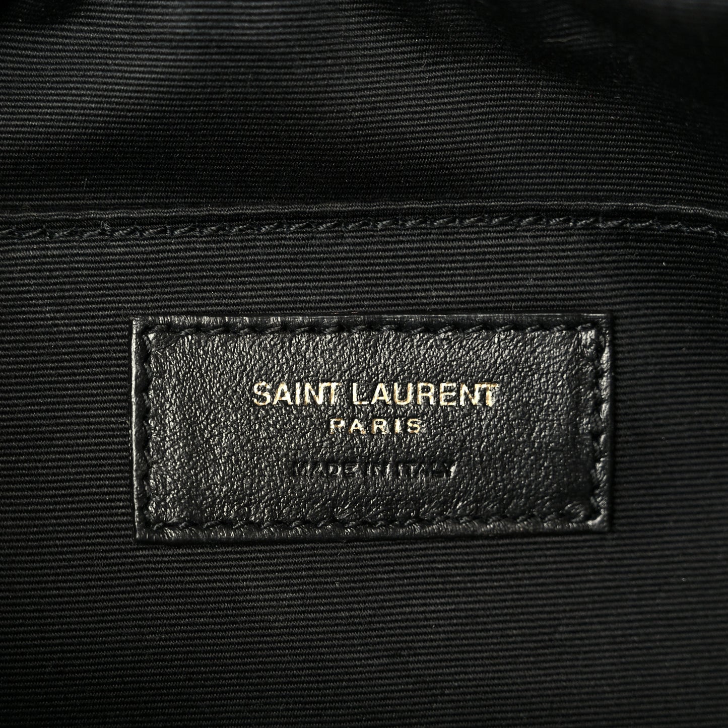 Patent Calfskin Crocodile Embossed Monogram Lou Camera Bag Black