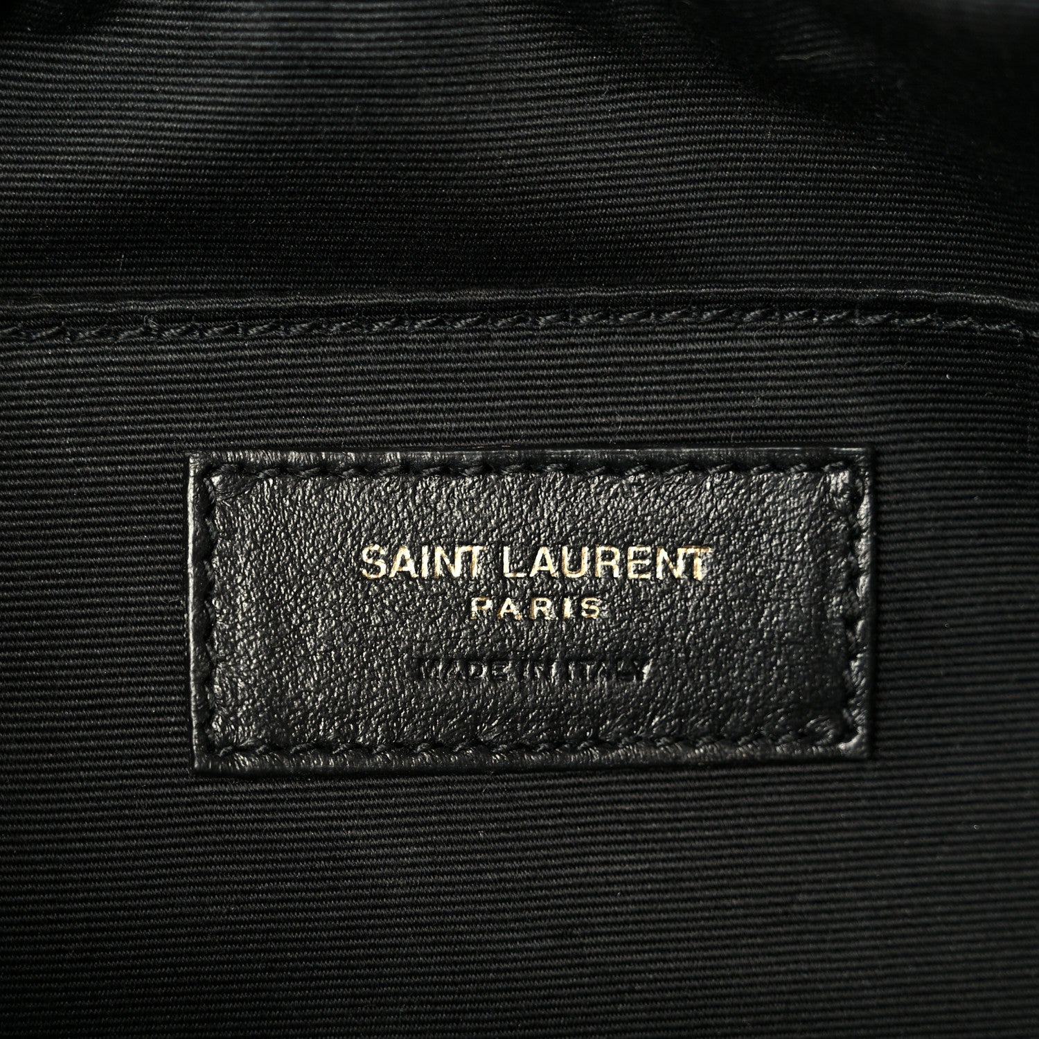 Saint Laurent Patent Calfskin Crocodile Embossed Monogram Lou Camera Bag Black 6 of 10